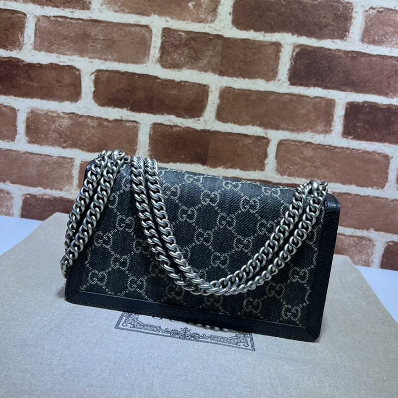 グッチ バッグ 未使用品 GUCCI ディオニュソス スモール ショルダーバッグ 499623 92TJN 1095 ブラック/グレー レディース ハイブランド バッグ - 画像 (8)