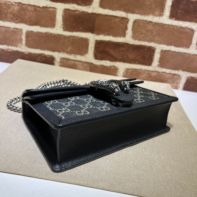 グッチ バッグ 未使用品 GUCCI ディオニュソス スモール ショルダーバッグ 499623 92TJN 1095 ブラック/グレー レディース ハイブランド バッグ - 画像 (7)