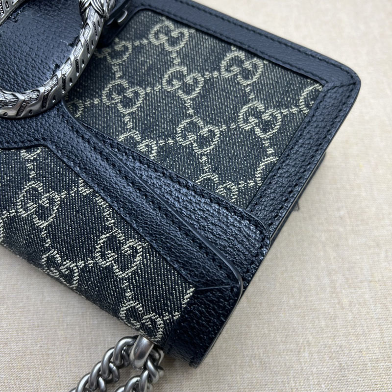 グッチ バッグ 未使用品 GUCCI ディオニュソス スモール ショルダーバッグ 499623 92TJN 1095 ブラック/グレー レディース ハイブランド バッグ - 画像 (5)