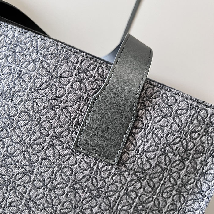 ロエベ 通勤バッグ レディース LOEWE バックル-ホリゾンタル-トート B692K99X02-1100 ブラック クラシックカーフ シルバー金具 - 画像 (5)
