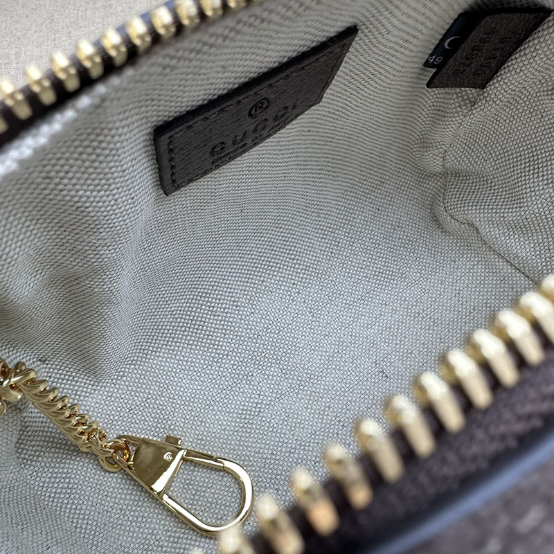 グッチ バッグ 未使用品 GUCCI オフィディア スーパーミニバッグ 781490 96IWG 8745 ベージュ/ブラウン ミニボストンバッグ レディース 人気 - 画像 (2)