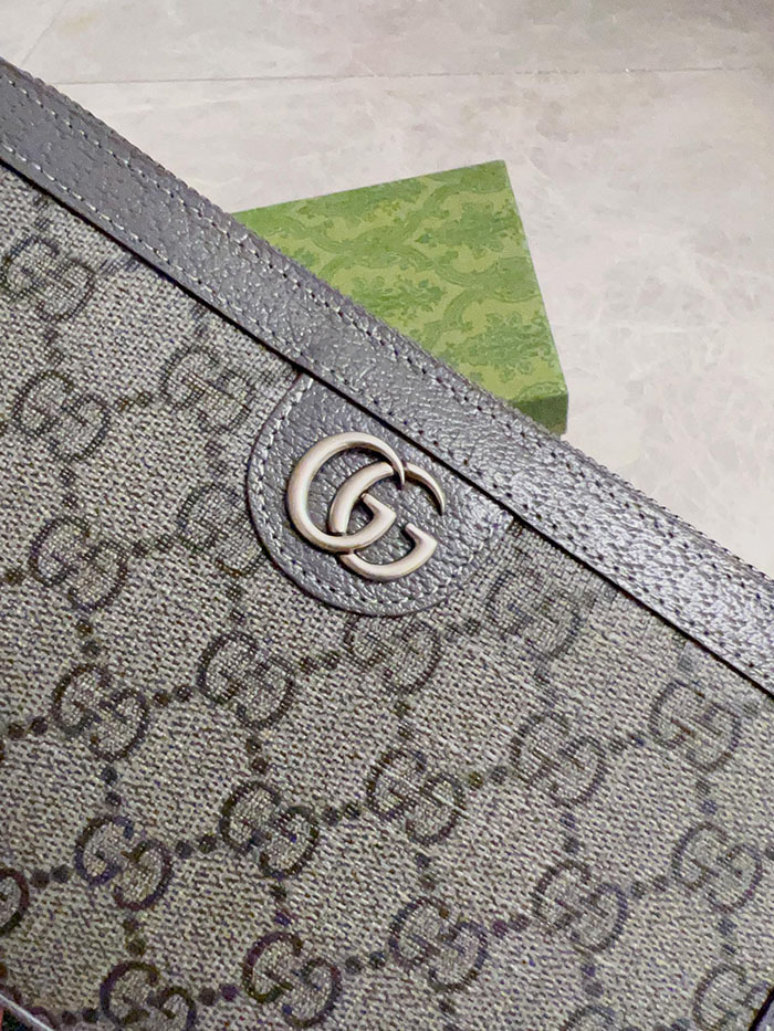 グッチ オフィディア GG トラベルケース 751610 UULBN 1244 グレー&ブラック シルバー金具 gucci スーツケース 羽生結弦 - 画像 (9)