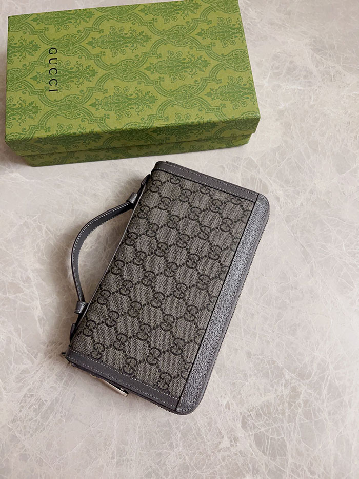 グッチ オフィディア GG トラベルケース 751610 UULBN 1244 グレー&ブラック シルバー金具 gucci スーツケース 羽生結弦 - 画像 (8)