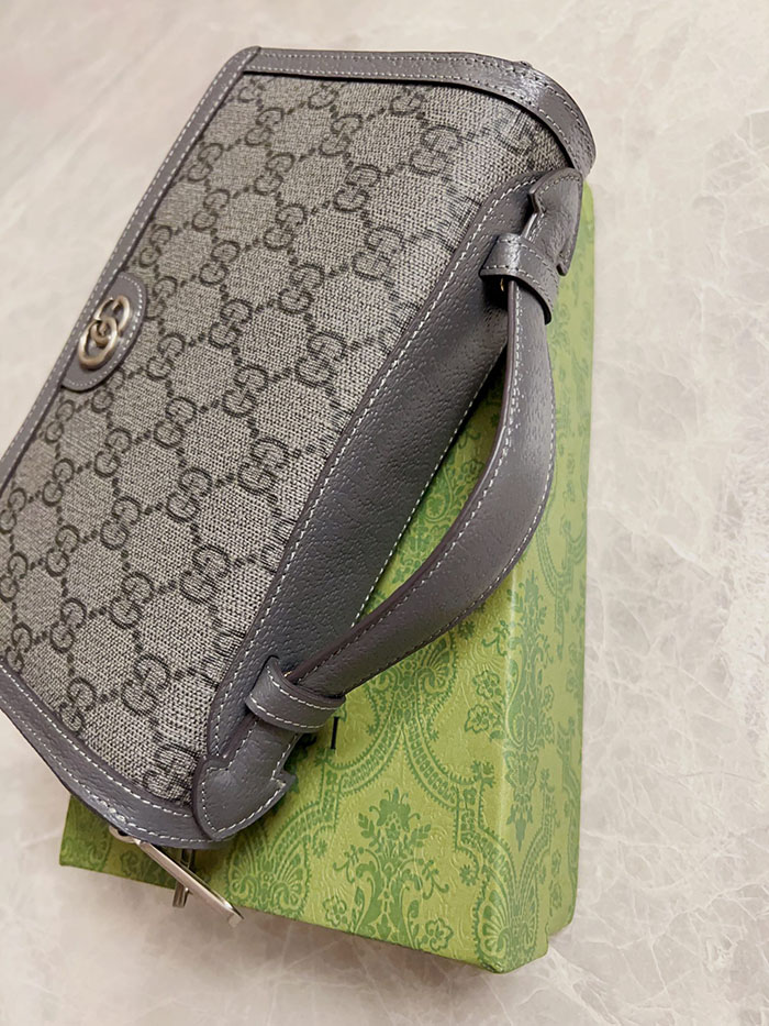 グッチ オフィディア GG トラベルケース 751610 UULBN 1244 グレー&ブラック シルバー金具 gucci スーツケース 羽生結弦 - 画像 (4)