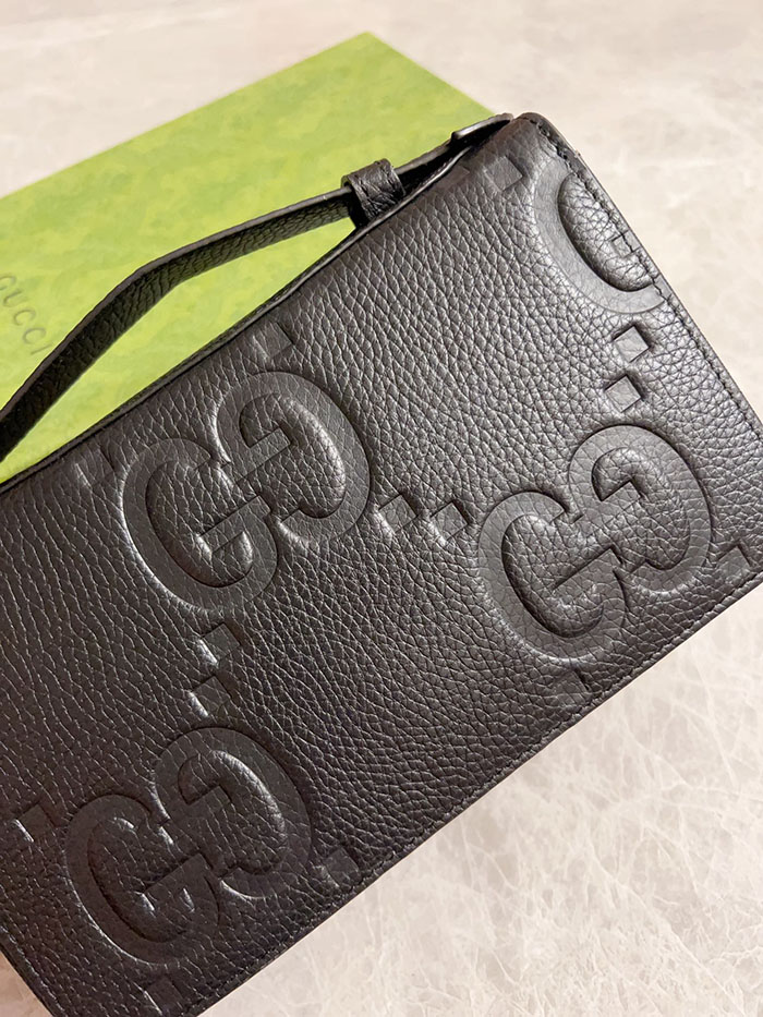グッチ ジャンボ GG トラベルドキュメントケース 751760 AABY0 1000 ベージュ シルバー金具 グッチ ジャンボ gg ミニ バッグ - 画像 (9)