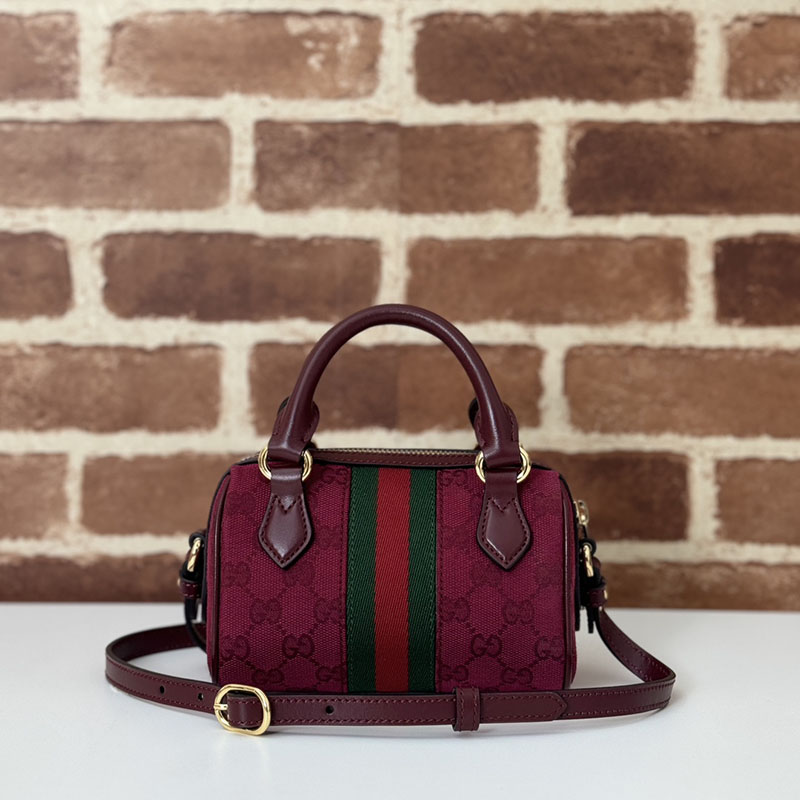 グッチ バッグ 未使用品 GUCCI オフィディア スーパーミニバッグ 781490 AAES7 6445 ロッソ アンコーラ ミニボストンバッグ レディース 人気 - 画像 (8)