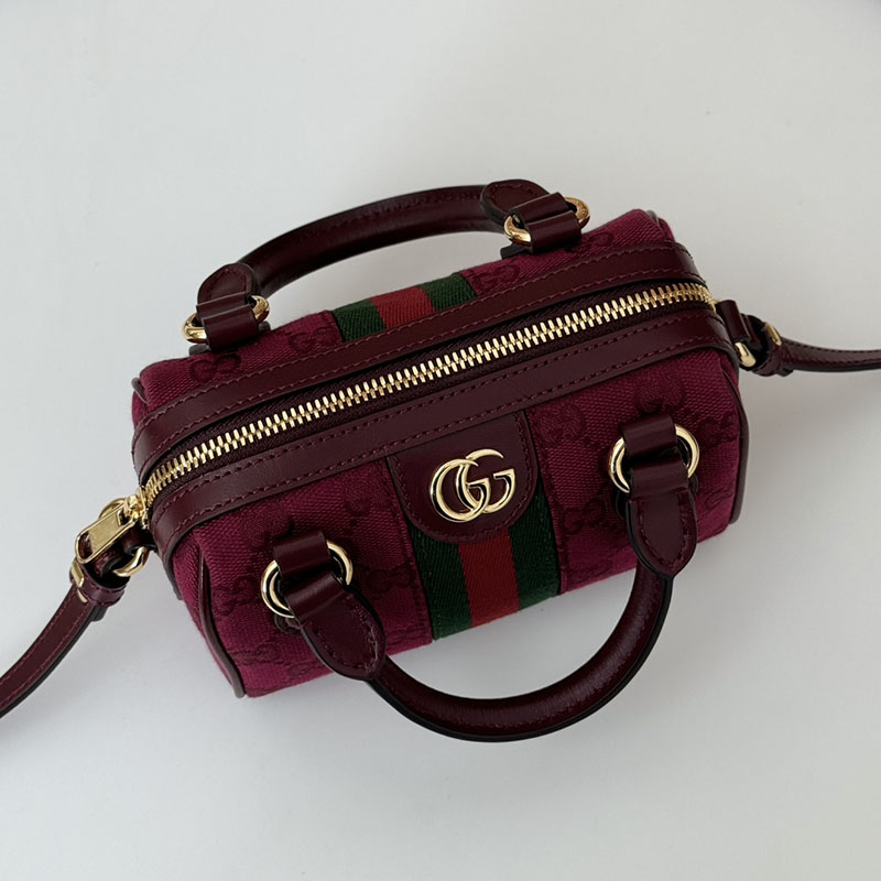 グッチ バッグ 未使用品 GUCCI オフィディア スーパーミニバッグ 781490 AAES7 6445 ロッソ アンコーラ ミニボストンバッグ レディース 人気 - 画像 (3)