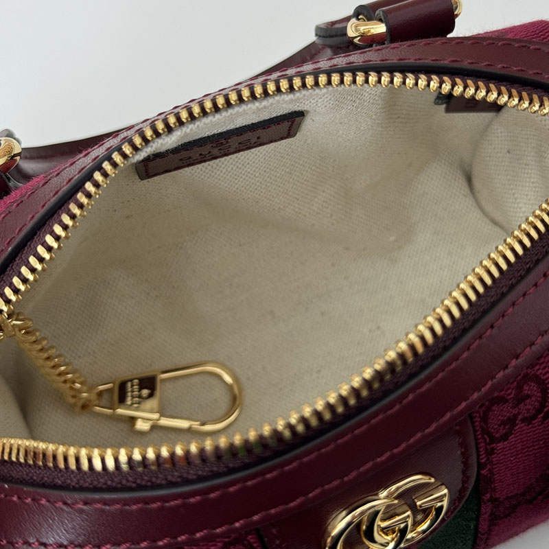 グッチ バッグ 未使用品 GUCCI オフィディア スーパーミニバッグ 781490 AAES7 6445 ロッソ アンコーラ ミニボストンバッグ レディース 人気 - 画像 (2)