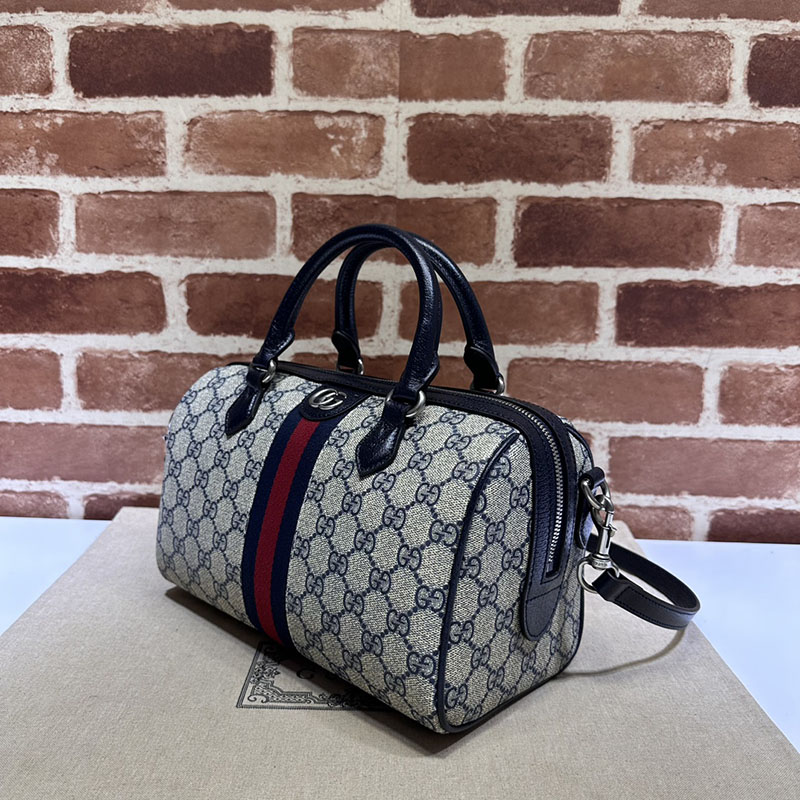 グッチ バッグ 未使用品 GUCCI オフィディア スモール トップハンドルバッグ 772061 96IWN 4076 ベージュ/ブルー ボストンバッグ 旅行 レディース - 画像 (9)