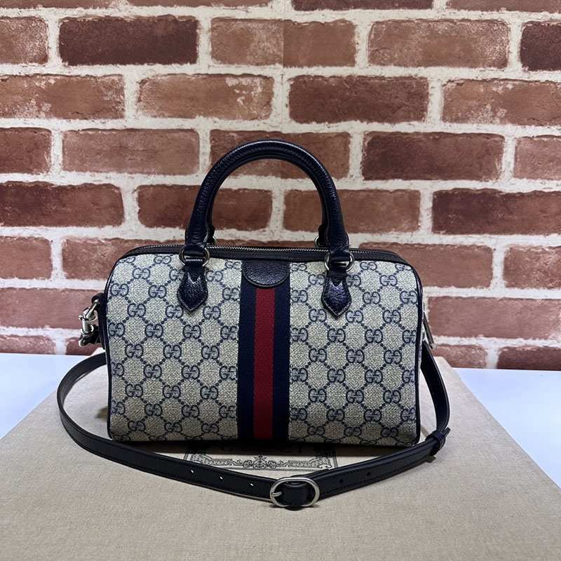 グッチ バッグ 未使用品 GUCCI オフィディア スモール トップハンドルバッグ 772061 96IWN 4076 ベージュ/ブルー ボストンバッグ 旅行 レディース - 画像 (8)