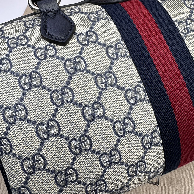 グッチ バッグ 未使用品 GUCCI オフィディア スモール トップハンドルバッグ 772061 96IWN 4076 ベージュ/ブルー ボストンバッグ 旅行 レディース - 画像 (5)
