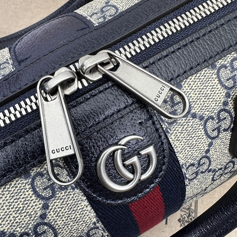 グッチ バッグ 未使用品 GUCCI オフィディア スモール トップハンドルバッグ 772061 96IWN 4076 ベージュ/ブルー ボストンバッグ 旅行 レディース - 画像 (3)