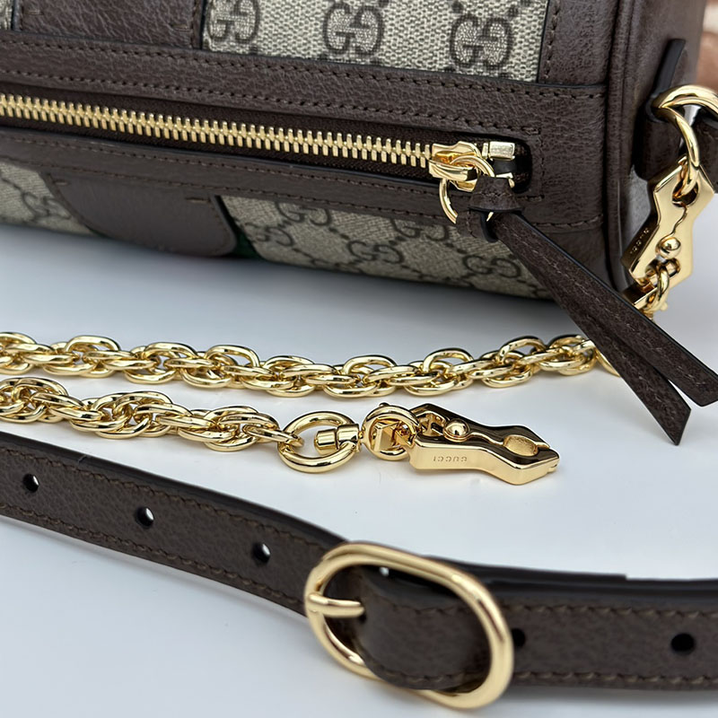 グッチ バッグ 未使用品 GUCCI オフィディア GGスプリーム ショルダーバッグ 795194 96IWG 8745 ベージュ/ブラウン ショルダーバッグ レディース 本革 - 画像 (4)