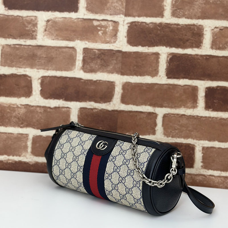 グッチ バッグ 未使用品 GUCCI オフィディア GGスプリーム ショルダーバッグ 795194 96IWG 4076 ベージュ/ブルー ショルダーバッグ レディース 本革 - 画像 (9)