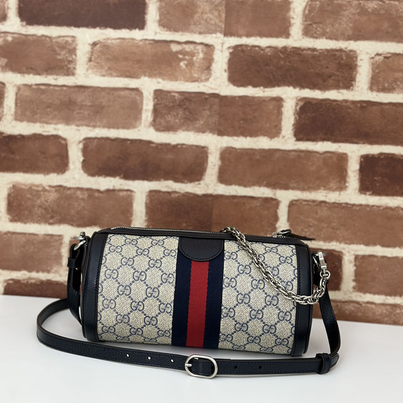 グッチ バッグ 未使用品 GUCCI オフィディア GGスプリーム ショルダーバッグ 795194 96IWG 4076 ベージュ/ブルー ショルダーバッグ レディース 本革 - 画像 (8)