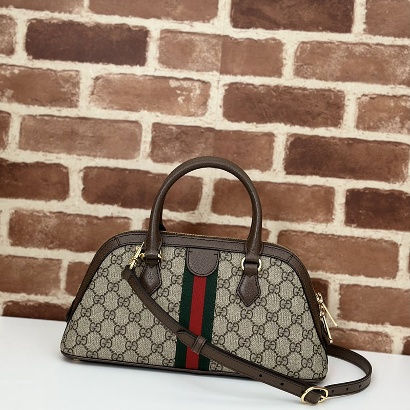 グッチ バッグ 未使用品 GUCCI レディース オフィディア スモール トップハンドルバッグ 795249 96IWG 8745 ベージュ/ブラウン ハンドバッグ レディース 本革 - 画像 (8)