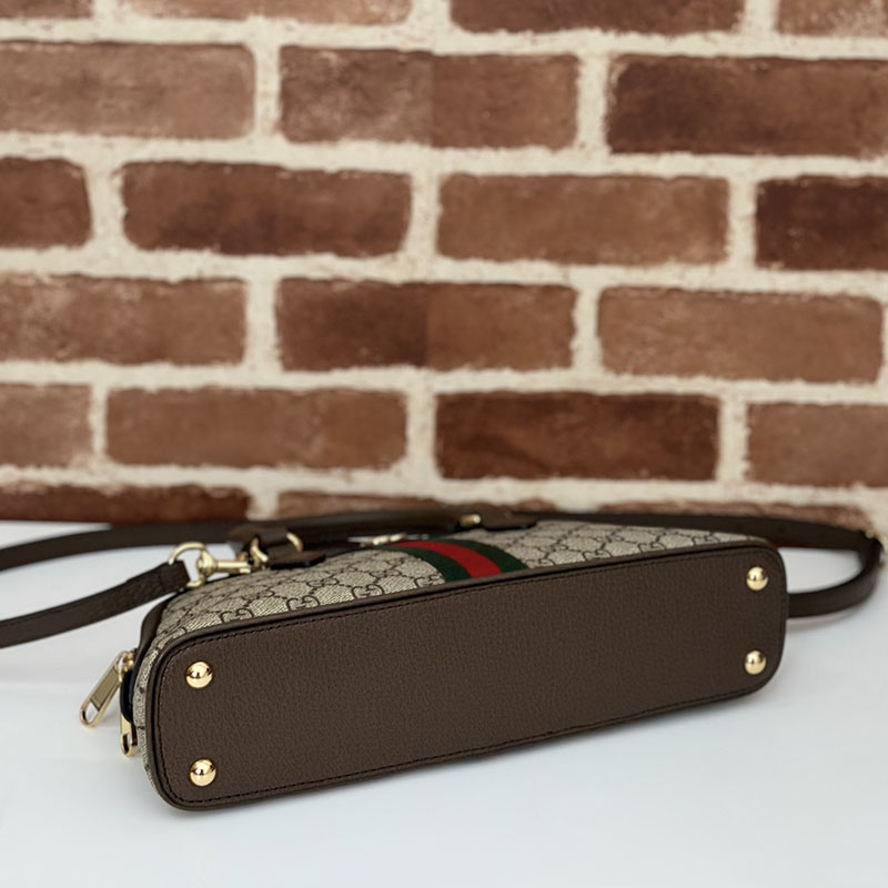 グッチ バッグ 未使用品 GUCCI レディース オフィディア スモール トップハンドルバッグ 795249 96IWG 8745 ベージュ/ブラウン ハンドバッグ レディース 本革 - 画像 (7)