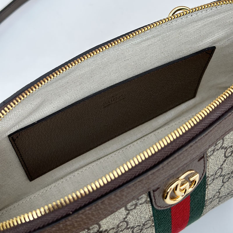 グッチ バッグ 未使用品 GUCCI レディース オフィディア スモール トップハンドルバッグ 795249 96IWG 8745 ベージュ/ブラウン ハンドバッグ レディース 本革 - 画像 (2)