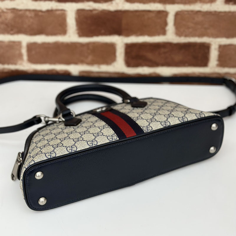 グッチ バッグ 未使用品 GUCCI レディース オフィディア スモール トップハンドルバッグ 795249 96IWG 4076 ベージュ/ブルー ハンドバッグ レディース 本革 - 画像 (7)