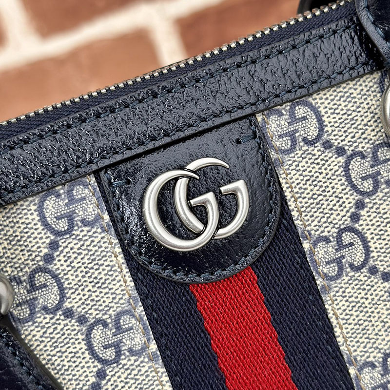 グッチ バッグ 未使用品 GUCCI レディース オフィディア スモール トップハンドルバッグ 795249 96IWG 4076 ベージュ/ブルー ハンドバッグ レディース 本革 - 画像 (6)