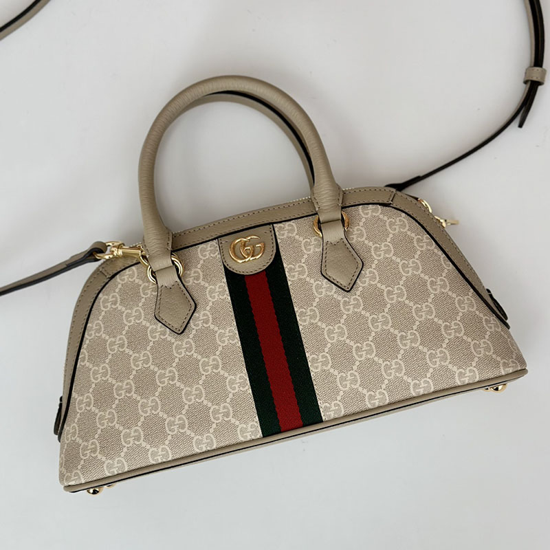 グッチ バッグ 未使用品 GUCCI レディース オフィディア スモール トップハンドルバッグ 795249 96IWG 9682 ベージュ ハンドバッグ レディース 本革 - 画像 (5)