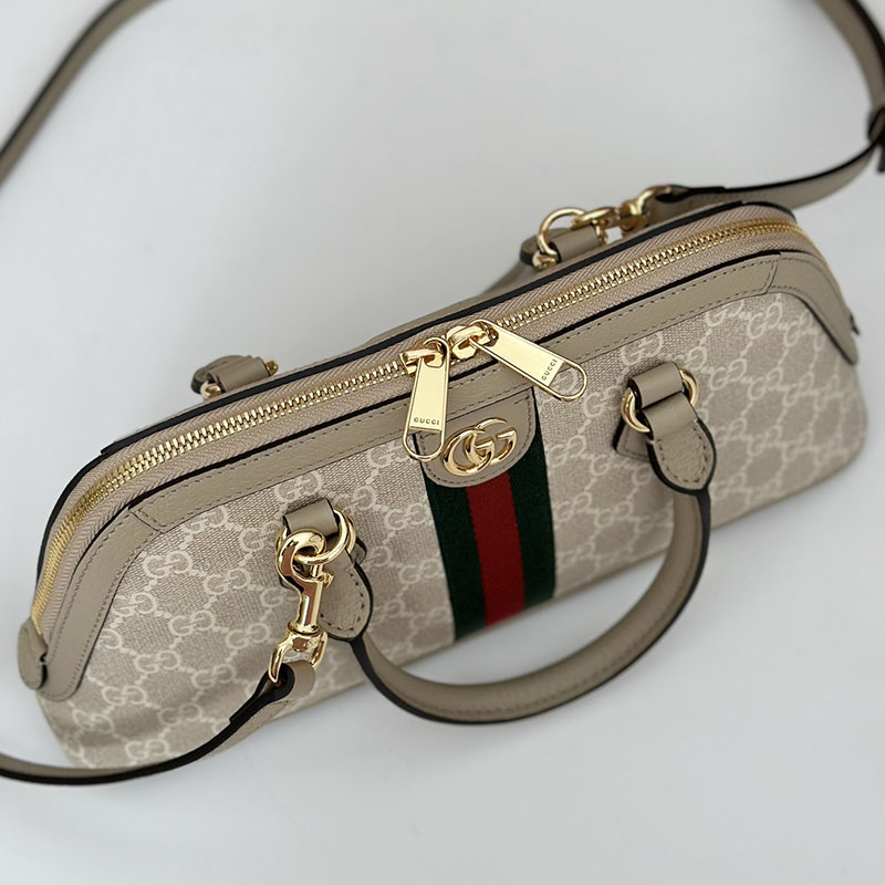 グッチ バッグ 未使用品 GUCCI レディース オフィディア スモール トップハンドルバッグ 795249 96IWG 9682 ベージュ ハンドバッグ レディース 本革 - 画像 (3)