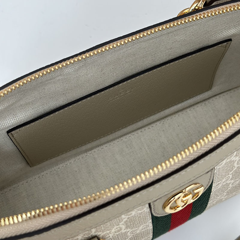 グッチ バッグ 未使用品 GUCCI レディース オフィディア スモール トップハンドルバッグ 795249 96IWG 9682 ベージュ ハンドバッグ レディース 本革 - 画像 (2)