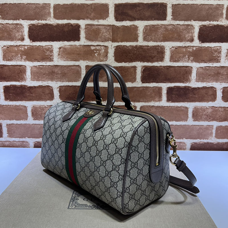 グッチ バッグ 未使用品 GUCCI オフィディア ミディアム トップハンドルバッグ 772065 96IWG 8745 ベージュ/ブラウン 旅行バッグ メンズ 3泊 - 画像 (9)