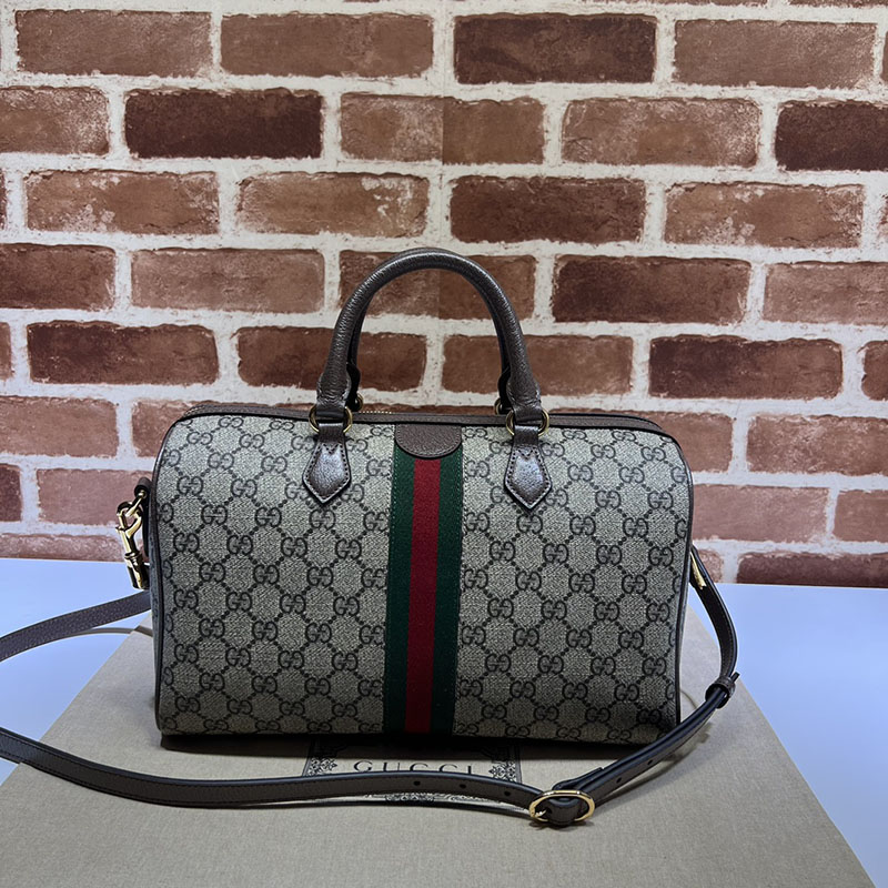 グッチ バッグ 未使用品 GUCCI オフィディア ミディアム トップハンドルバッグ 772065 96IWG 8745 ベージュ/ブラウン 旅行バッグ メンズ 3泊 - 画像 (8)