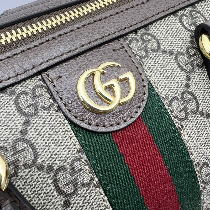グッチ バッグ 未使用品 GUCCI オフィディア ミディアム トップハンドルバッグ 772065 96IWG 8745 ベージュ/ブラウン 旅行バッグ メンズ 3泊 - 画像 (6)