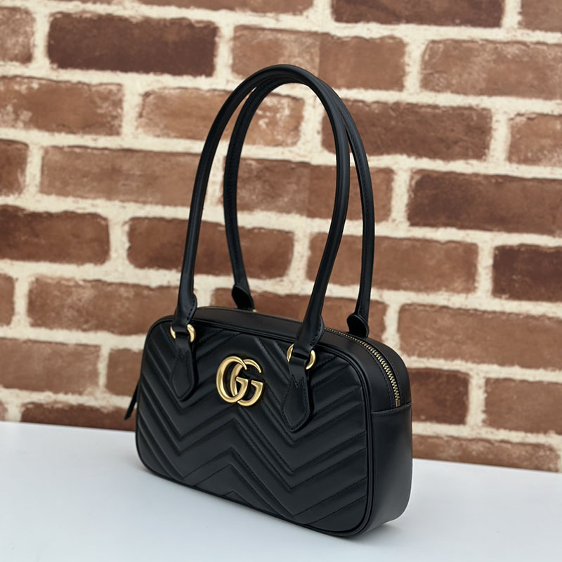 グッチ バッグ 未使用品 GUCCI GGマーモント スモールトップハンドルバッグ 795199 AABZB 1000 ブラック 一泊旅行 バッグ レディース 人気 - 画像 (9)
