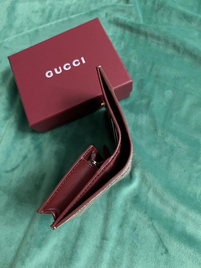 グッチ オウル(ふくろう) ディテール付き GG ミニウォレット 818767 FAEC3 8570 ベージュ&マルチカラー グッチ 財布 二つ折り安い - 画像 (6)
