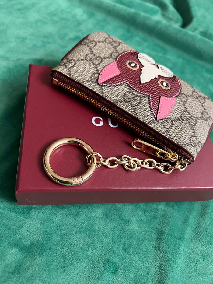 グッチ ドッグ ディテール GG キーケース 818768 FAEEN 8574 ベージュ&マルチカラー グッチ 小物 プレゼント レディース - 画像 (6)
