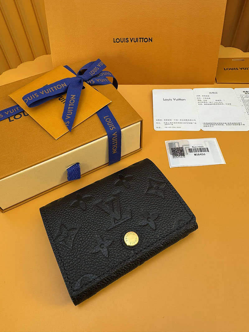安い ルイヴィトン カードケース アンヴェロップ・カルト ドゥ ヴィジット M58456 RFID ブラック ヴィトン カードケース 財布代わり - 画像 (8)