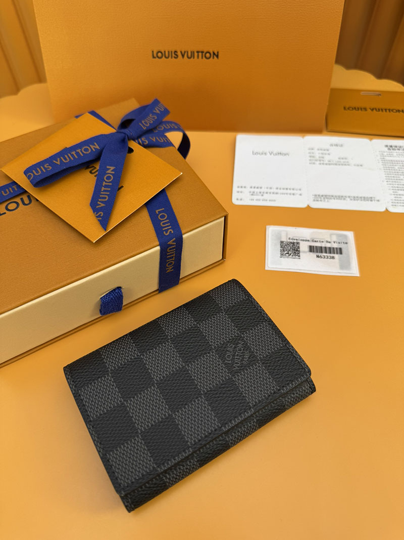 安い ルイヴィトン カードケース アンヴェロップ・カルト ドゥ ヴィジット N63338 RFID ブラック ヴィトン カードケース 財布代わり - 画像 (9)