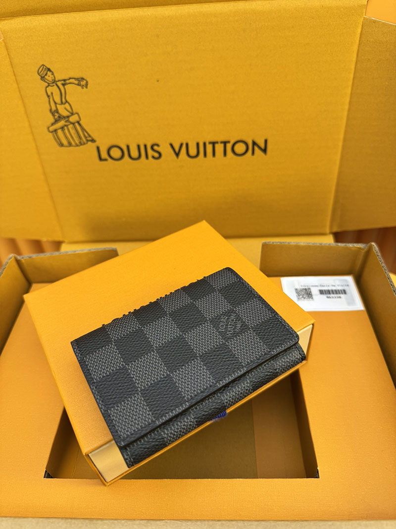 安い ルイヴィトン カードケース アンヴェロップ・カルト ドゥ ヴィジット N63338 RFID ブラック ヴィトン カードケース 財布代わり - 画像 (6)