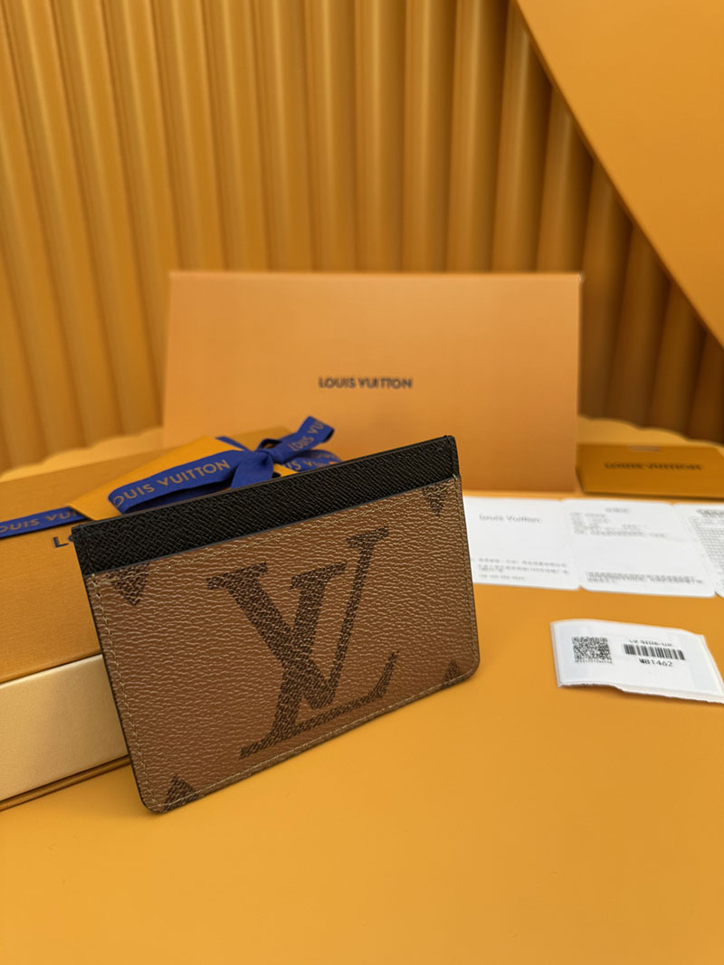 安い ルイヴィトン カードケース ポルト カルト・LV サイドアップ M81462 RFID ブラック/ブラウン ヴィトン カードケース 人気 - 画像 (9)