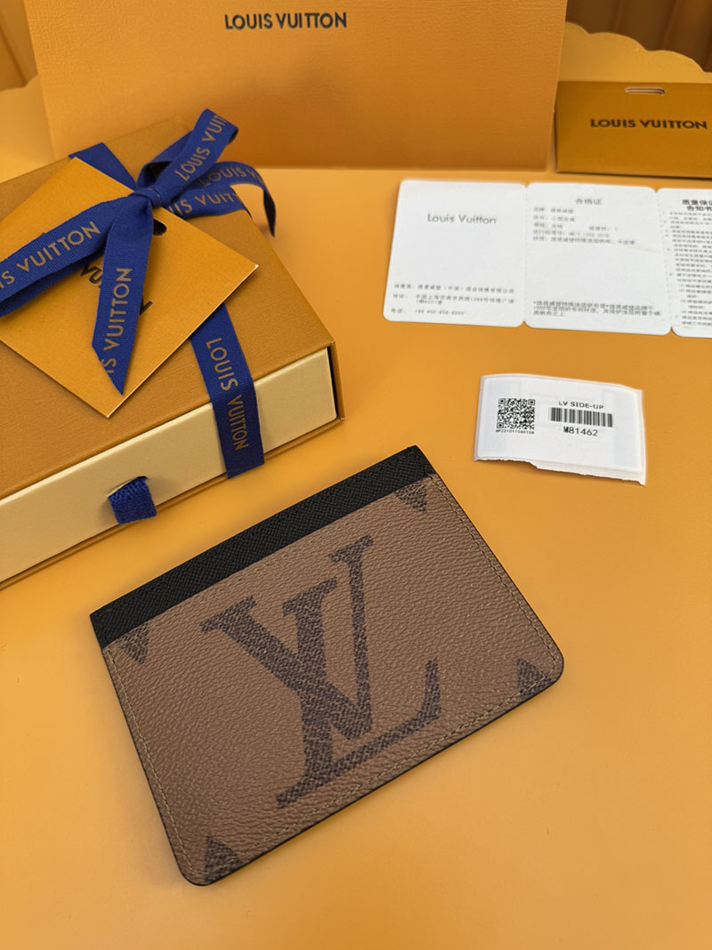 安い ルイヴィトン カードケース ポルト カルト・LV サイドアップ M81462 RFID ブラック/ブラウン ヴィトン カードケース 人気 - 画像 (8)