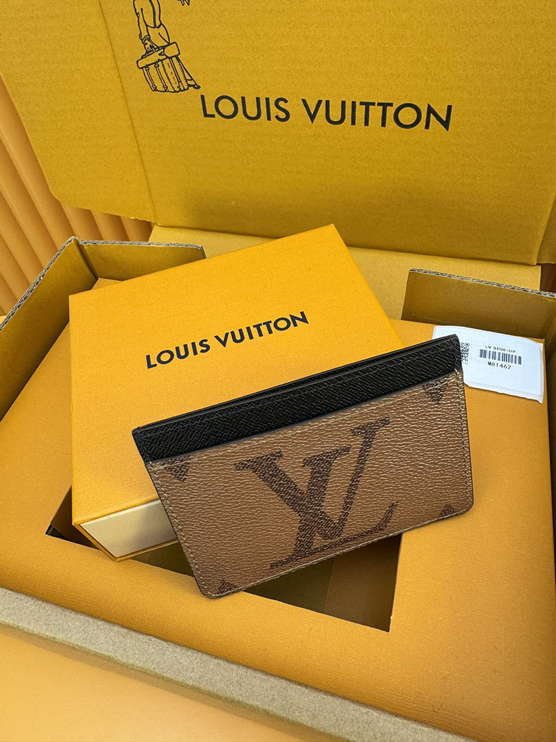 安い ルイヴィトン カードケース ポルト カルト・LV サイドアップ M81462 RFID ブラック/ブラウン ヴィトン カードケース 人気 - 画像 (7)