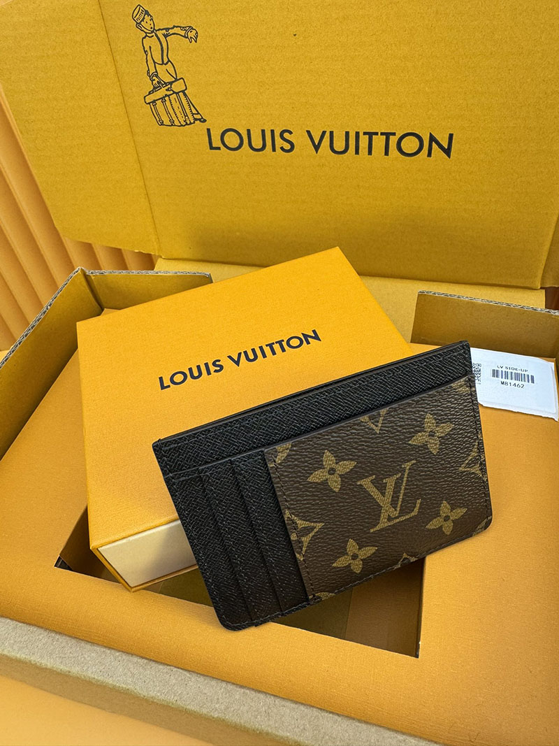 安い ルイヴィトン カードケース ポルト カルト・LV サイドアップ M81462 RFID ブラック/ブラウン ヴィトン カードケース 人気 - 画像 (3)