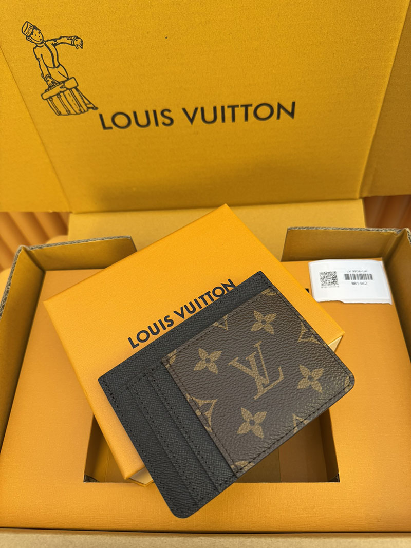 安い ルイヴィトン カードケース ポルト カルト・LV サイドアップ M81462 RFID ブラック/ブラウン ヴィトン カードケース 人気 - 画像 (2)