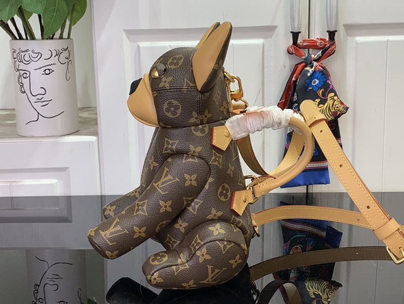 ルイヴィトン プーチ・バッグ ブラウン M12617 モノグラム ゴールド金具 Vuitton ルイヴィトン 小物入れ メンズ - 画像 (9)