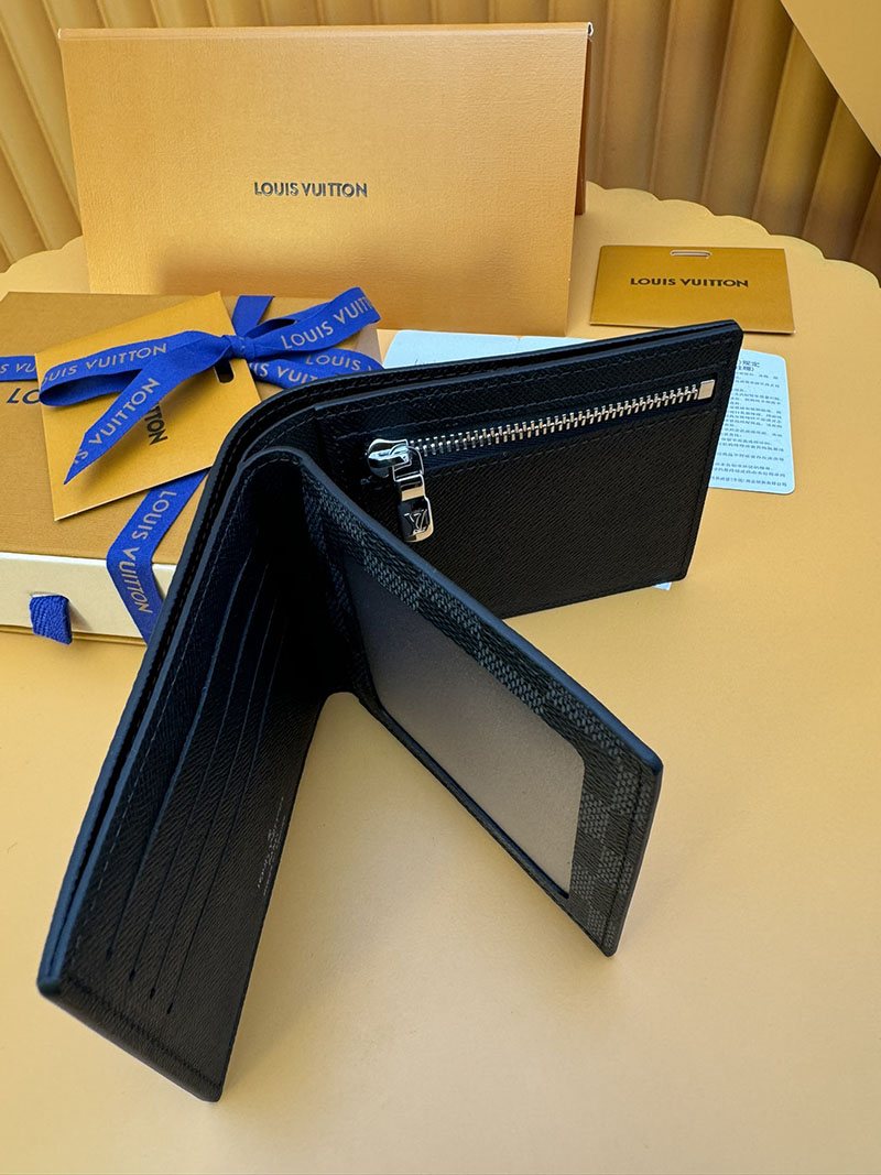 並行輸入品 ルイヴィトン ポルトフォイユ・アメリゴ NM N60053 RFID ダミエ ブラック ルイヴィトン 財布 メンズ - 画像 (2)