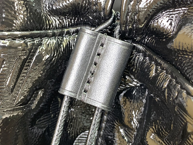 ルイヴィトン ノエ トランク ブラック M13484 ラムレザー シルバー金具 ルイヴィトン バケツ 定価 - 画像 (4)