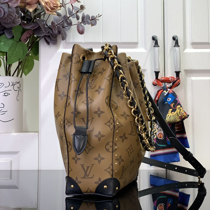 ルイヴィトン ノエ トランク モノグラム・リバース M13324 モノグラム ゴールド金具 ルイヴィトン バケツ 定価 - 画像 (9)