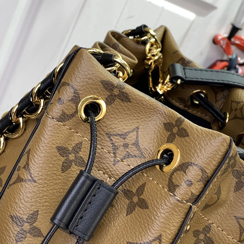ルイヴィトン ノエ トランク モノグラム・リバース M13324 モノグラム ゴールド金具 ルイヴィトン バケツ 定価 - 画像 (4)