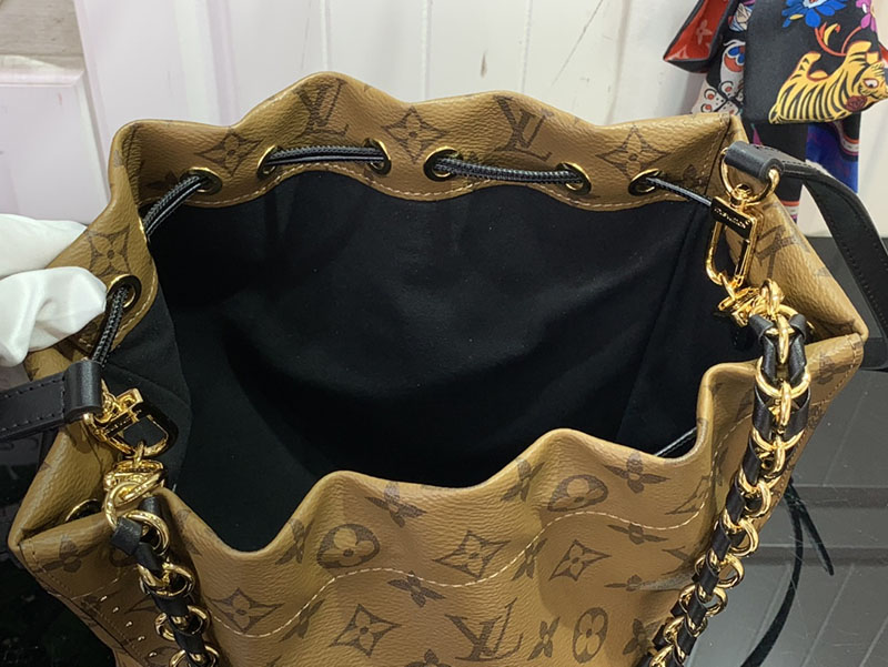 ルイヴィトン ノエ トランク モノグラム・リバース M13324 モノグラム ゴールド金具 ルイヴィトン バケツ 定価 - 画像 (3)