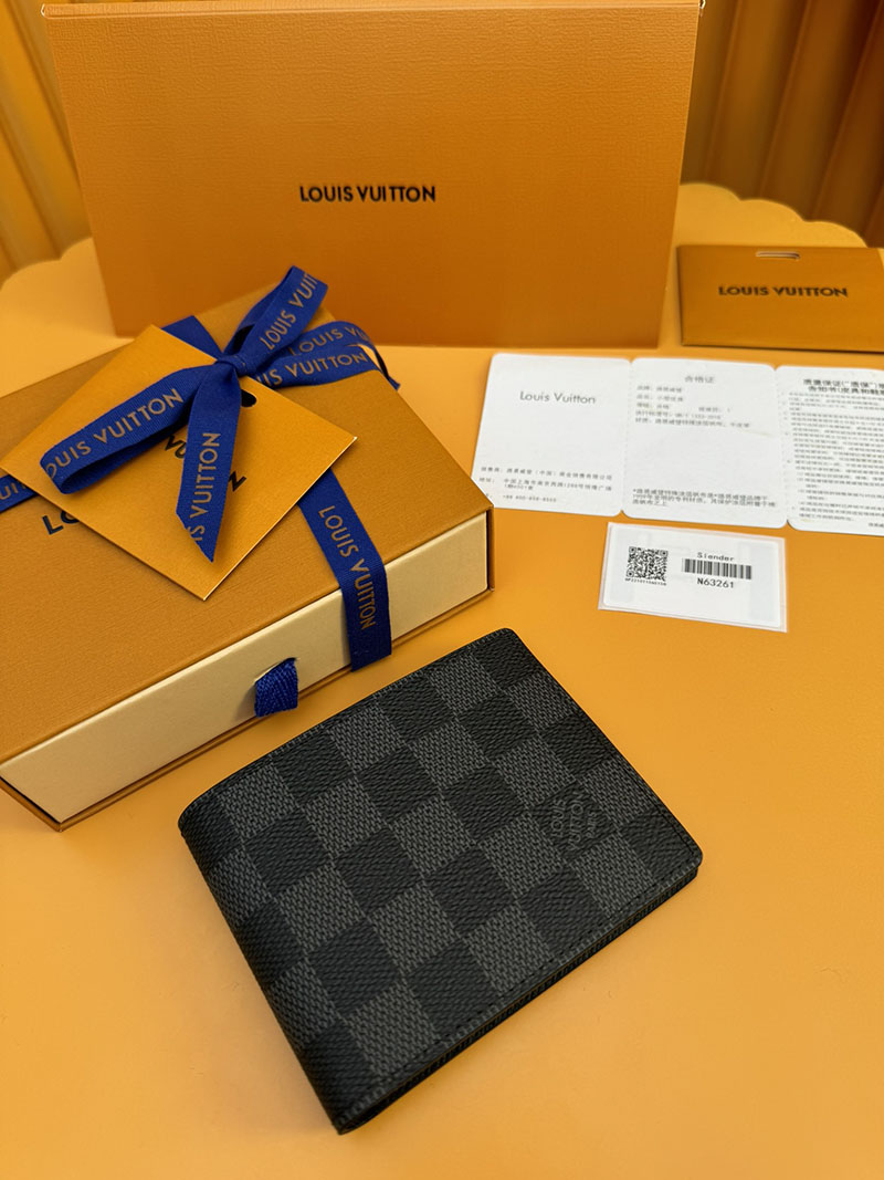 並行輸入品 ルイヴィトン ポルトフォイユ・スレンダー NM N63261 RFID ダミエ ブラック ルイヴィトン 財布 メンズ - 画像 (9)