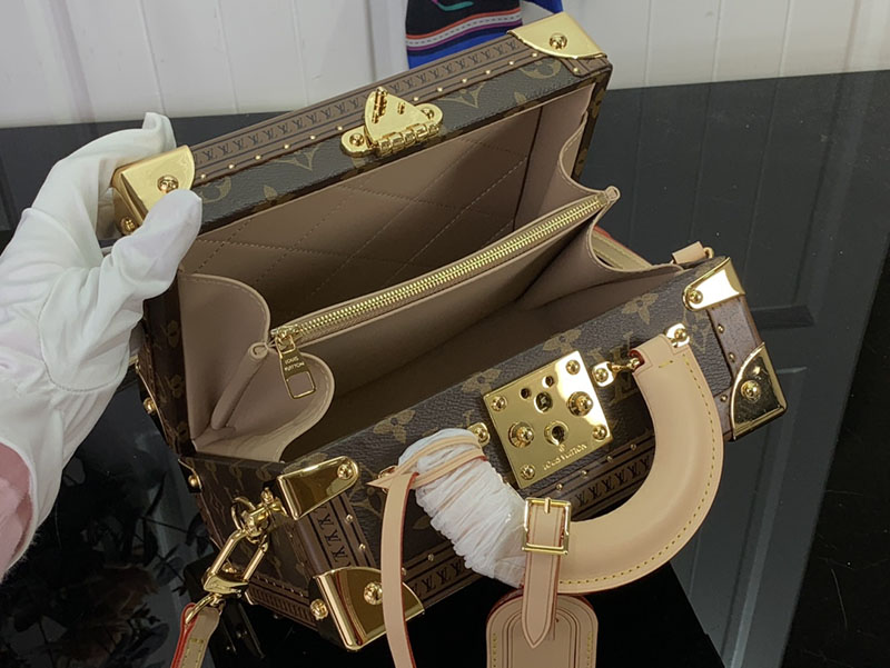 ルイヴィトン プティット・ヴァリーズ ブラウン M20468 モノグラム ゴールド金具 ルイヴィトン 箱 本物 - 画像 (3)