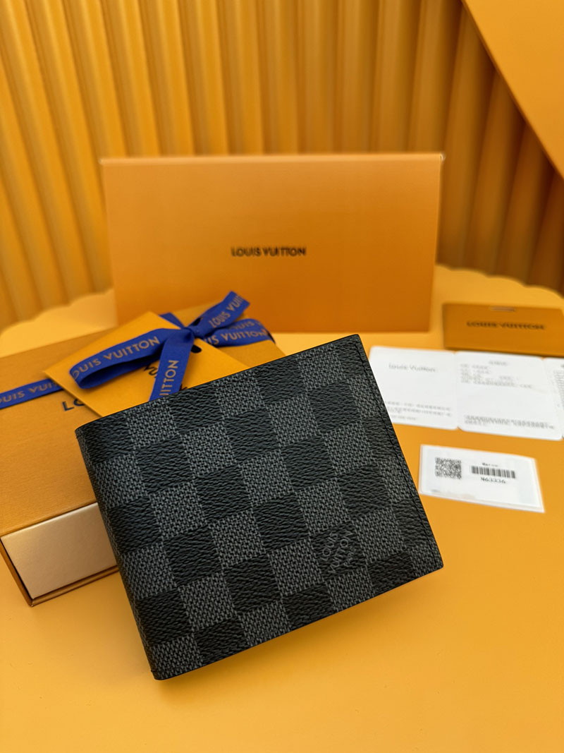 並行輸入品 ルイヴィトン ポルトフォイユ・マルコ NM N63336 RFID ダミエ ブラック 財布 メンズ 二つ折り 小銭入れあり - 画像 (9)